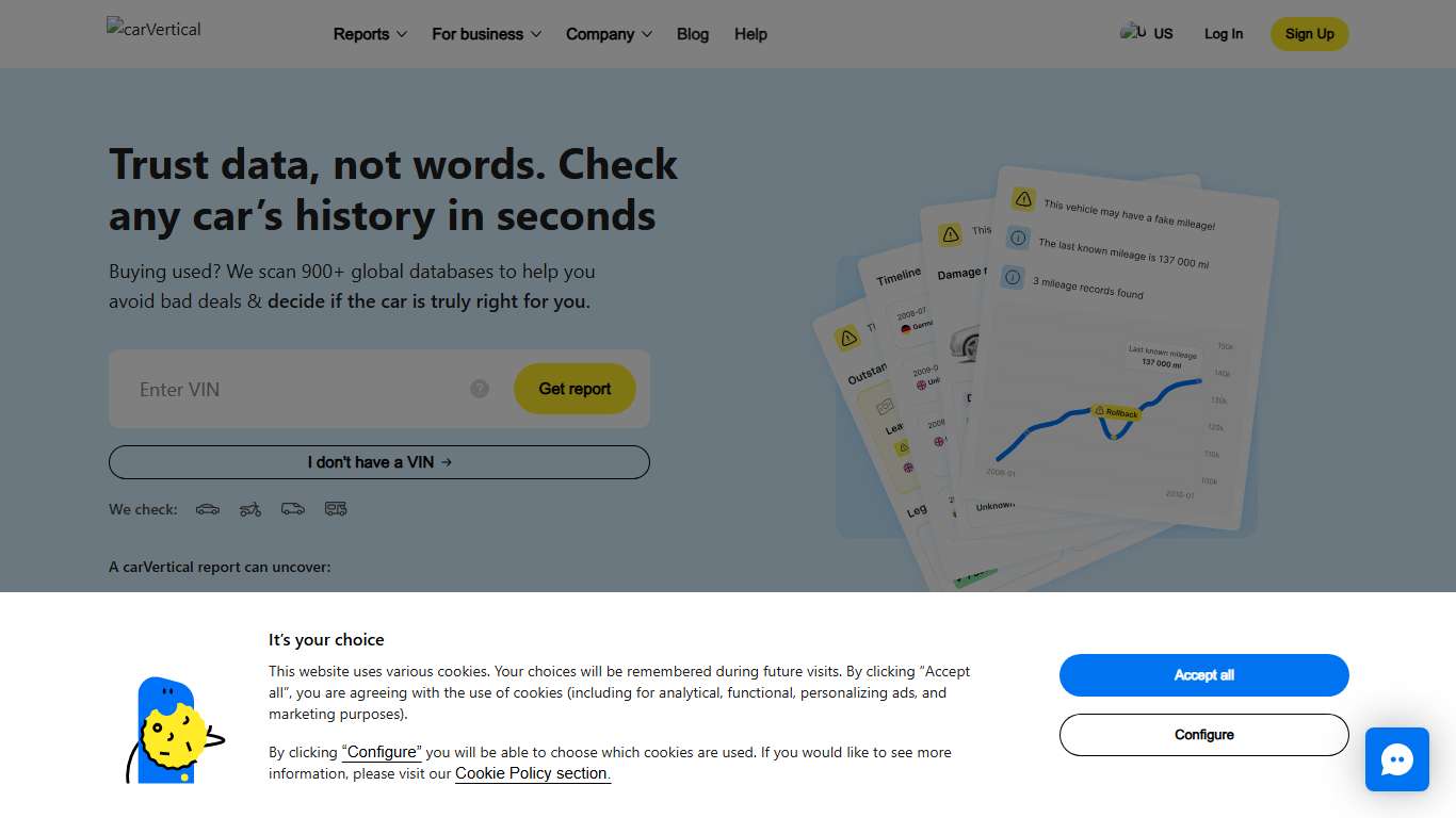 Car and Motorcycle History Check
